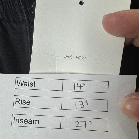 Oak + Fort High Waisted Paperbag Jeans Black - Picture 13 of 13